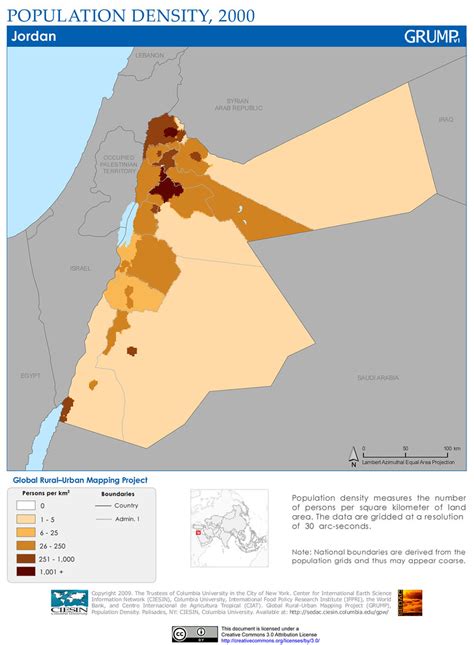 Jordan: Population Density, 2000 | Population density measur… | Flickr