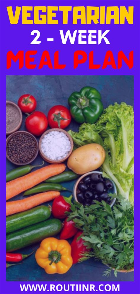 VEGETARIAN 2 - WEEK MEAL PLAN | Vegetarian meal plan, Healthy vegetarian meal plan, Vegetarian