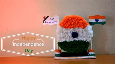 DIY - Independence day craft for kids using Pom pom ||Creative Indian Arts|| #4