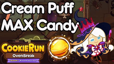 Cookie Run Ovenbreak CROB Cream Puff MAX Candy - YouTube