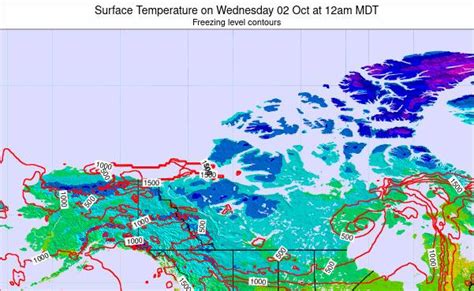 Northwest-Territories Surface Temperature on Tuesday 06 Nov at 5am MST