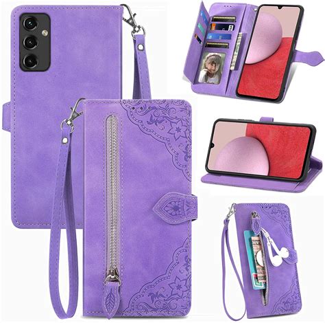 Amazon.com: Monwutong Zipper Storage Design Wallet Case for Samsung ...