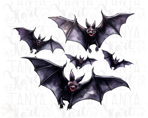 Seasonal Scary Bats PNG, Spooky Halloween Holiday Graphics, Mysterious Bats Design, Scary Season ...