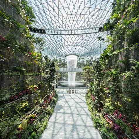 Safdie Architects completes world’s tallest indoor waterfall at Jewel ...