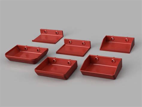 Trays and shelves for the Skadis board by ORM | Download free STL model ...