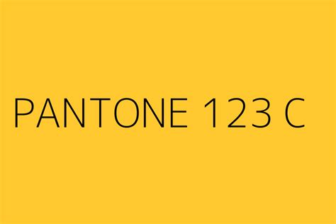 PANTONE 123 C Color HEX code