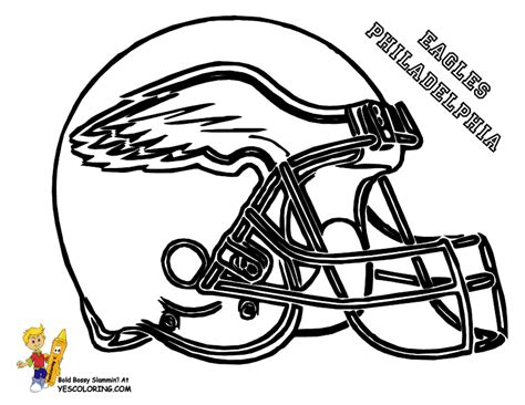 Image result for philadelphia eagles helmet coloring pages | Football coloring pages, Football ...