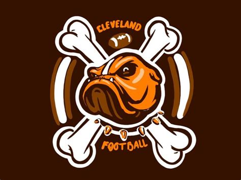 Cleveland Browns Bulldog Design | Cleveland browns wallpaper, Cleveland ...