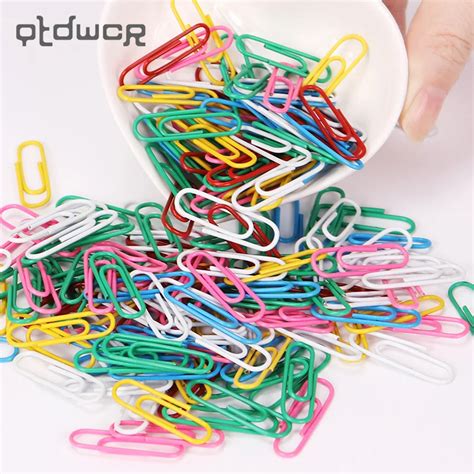 80PCS Colorful Metal Binder Clip Paper Clip Office Stationery Binding ...