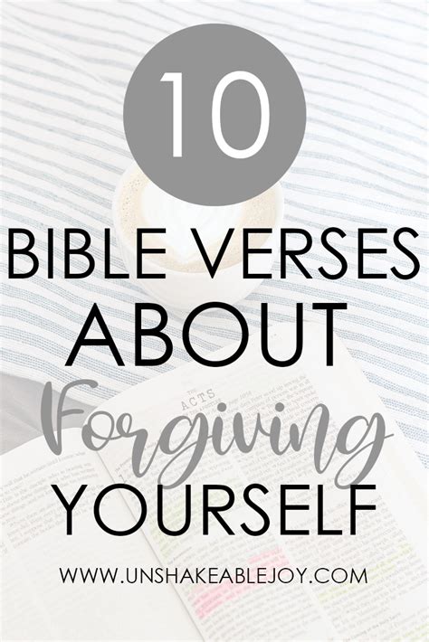 10 Bible Verses To Forgive Yourself | Unshakeable Joy