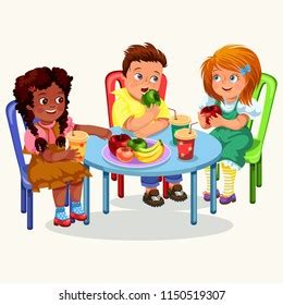 School Lunch Colorful Poster Stock Vector (Royalty Free) 1150522436 | Shutterstock