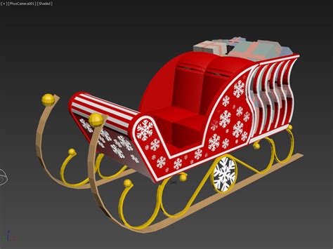 Free 3D Santa S Sleigh - TurboSquid 1234272