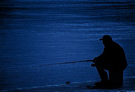 Night Time Fishing Photograph by Dave Bosse - Fine Art America