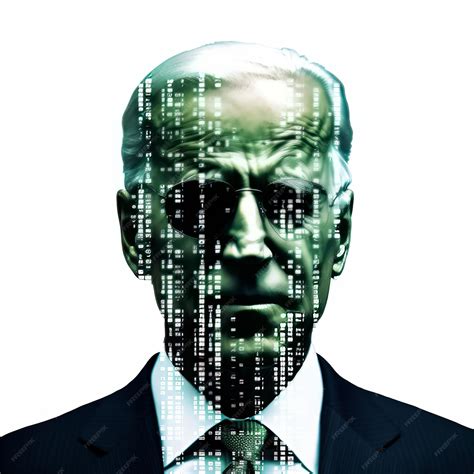 Premium AI Image | The Matrix Code Unveiled Joe Biden's Digital Face in a Dark Graphic Novel ...