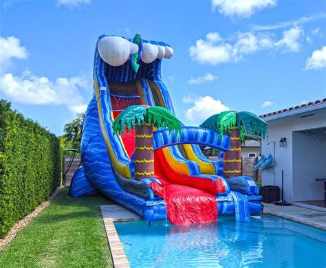 24ft Wild Waves Slide for Pools (S46) – Mom's Party Rental