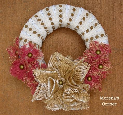 Jute Flower Wreath - Morena's Corner