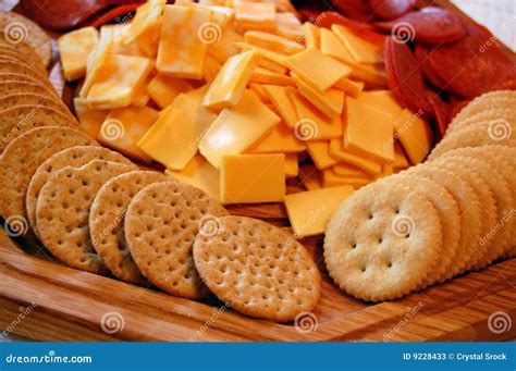 Cheese And Crackers Stock Photos - Image: 9228433