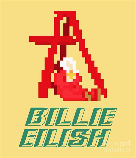 Billie Eilish Pixel Art Digital Art by Nancy Coger | Fine Art America