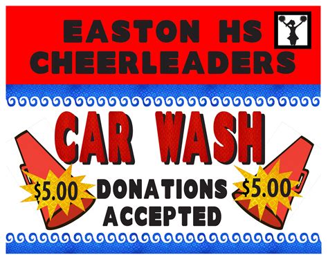 Cheerleader Car Wash Fundraiser! | Car wash posters