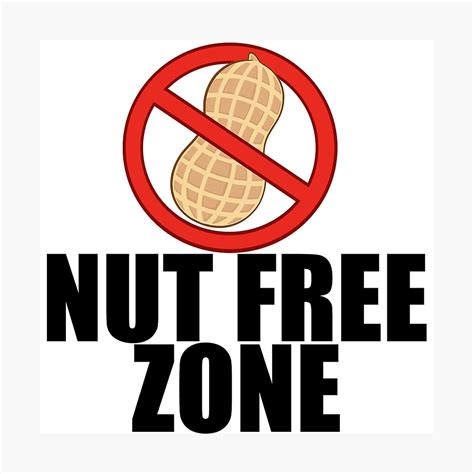 Free Printable Nut Free Zone Sign - Printable Templates Free