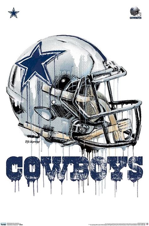 NFL Dallas Cowboys - Drip Helmet 20 - Athena Posters