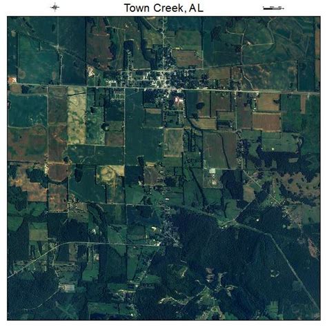 Aerial Photography Map of Town Creek, AL Alabama