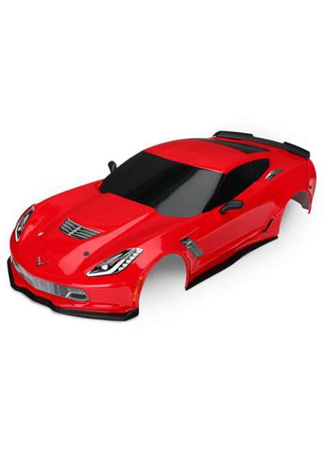 Traxxas 8386R - Chevy Corvette Z06 Body - Red - Hub Hobby