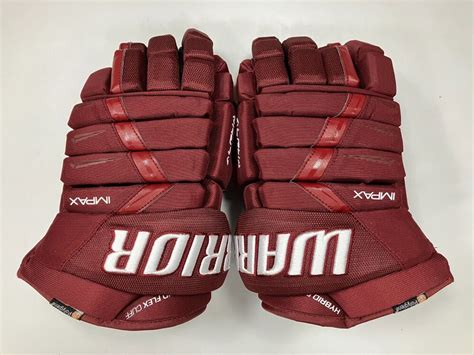 New Warrior Alpha Pro S19 14" Hockey Gloves senior SR ice glove maroon ...