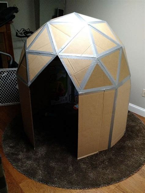 How to Build an Amazing Cardboard Play Dome: 10 Steps | Cardboard play ...