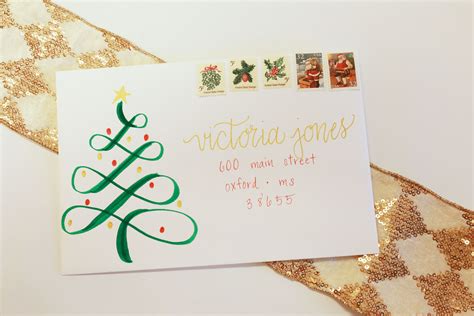 Use brush pens to create a flourish tree for Christmas cards! Easy tutorial in this fun ...