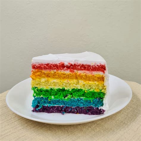 Rainbow Cake (Sliced) – Bakery Brera