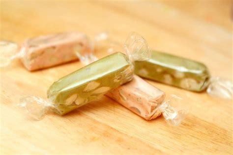 French Nougat SAMPLER of 8 Flavors Almond and Pistachio