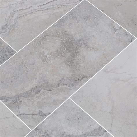 Napa 12" x 24" Ceramic Stone Look Wall & Floor Tile | Tile floor, Ceramic floor tiles, Grey ...