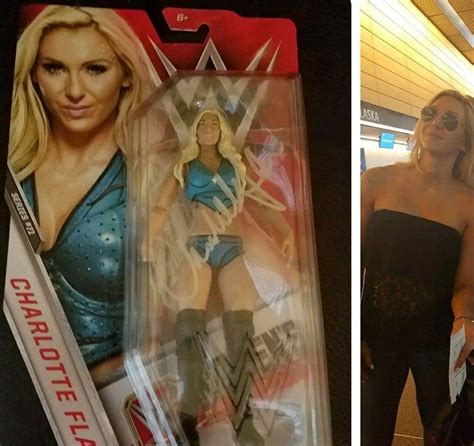 CHARLOTTE FLAIR signed WWE WRESTLING Basic mattel FIGURE PROOF | #1896342518