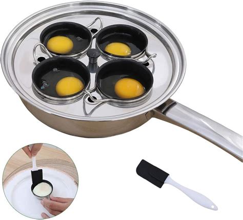 Egg Poacher Pan - Stainless Steel Poached Egg Cooker – Perfect Poached ...