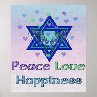 Peace Love And Happiness Posters | Zazzle