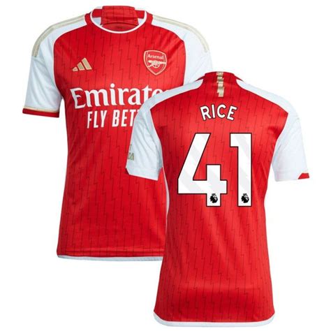 Arsenal F.C. Declan Rice 2023-24 Home Jersey - Gem