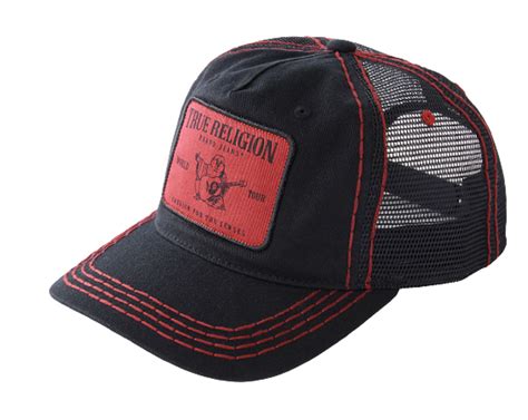 True Religion Black Trucker Hat | WHAT’S ON THE STAR?