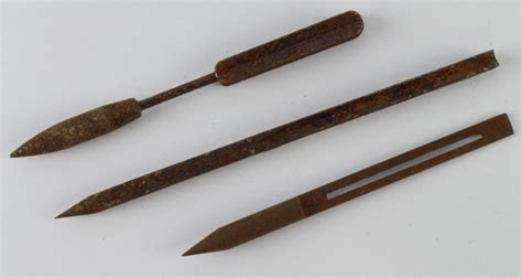 WW1 flechette darts three different patterns as dropped by aircraft over enemy troops.