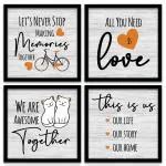 Buy Vasl Multicolor Family Quotes Wall Frames 11 X 11 Inch (Pack Of 4) Online at Best Prices in ...