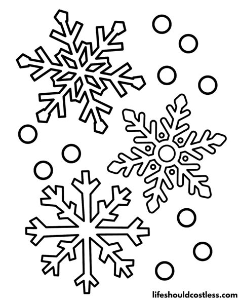 Snowflakes Patterns Coloring Pages