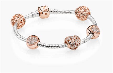 Pandora Clip Charm Pandora Rose Gold Bracelet - Bracelet, HD Png ...