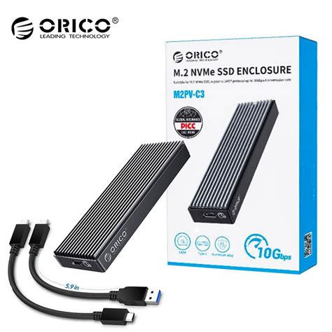 ORICO M.2 NVMe SSD Enclosure, USB 3.1 Gen 2 (10 Gbps)