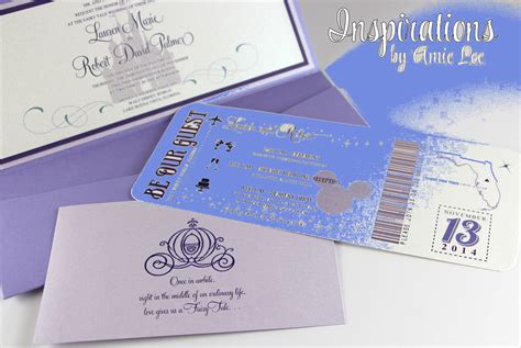 Paper Baby Blue Invite Quinceanera Princess Wedding Fairytale Wedding Invite Cinderella Wedding ...