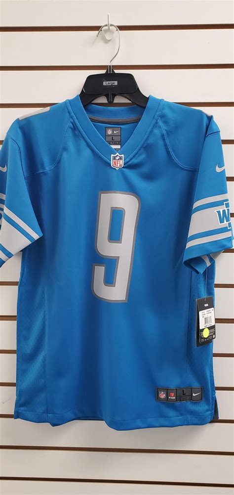 Detroit Lions Youth Matthew Stafford Gray Name and Number Jersey ...