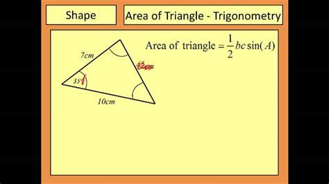 Area of a Triangle Using Trigonometry - YouTube