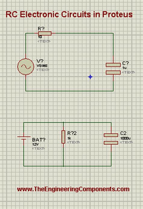 RC Electronic Circuits Simulation in Proteus ISIS - The Engineering ...