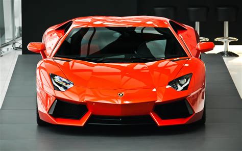 Arancio Argos Lamborghini Aventador Front view [1920x1200] : r/carporn