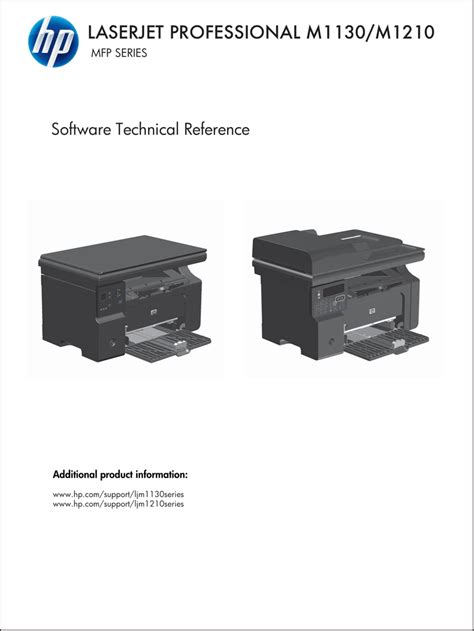 HP LaserJet Pro M1132 Multifunction Printer series Technical Reference | Manualzz