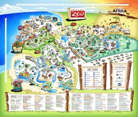 Columbus Zoo and Aquarium - Park Map | Map, Animas, Columbus zoo